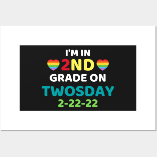 Funny It's My 2nd Grade On Twosday, Cute 2nd Twosday Grade, Numerology 2nd Grade Pop Design Gift Posters and Art